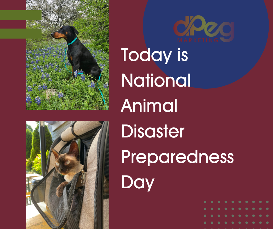 Today is National Animal Disaster Preparedness Day